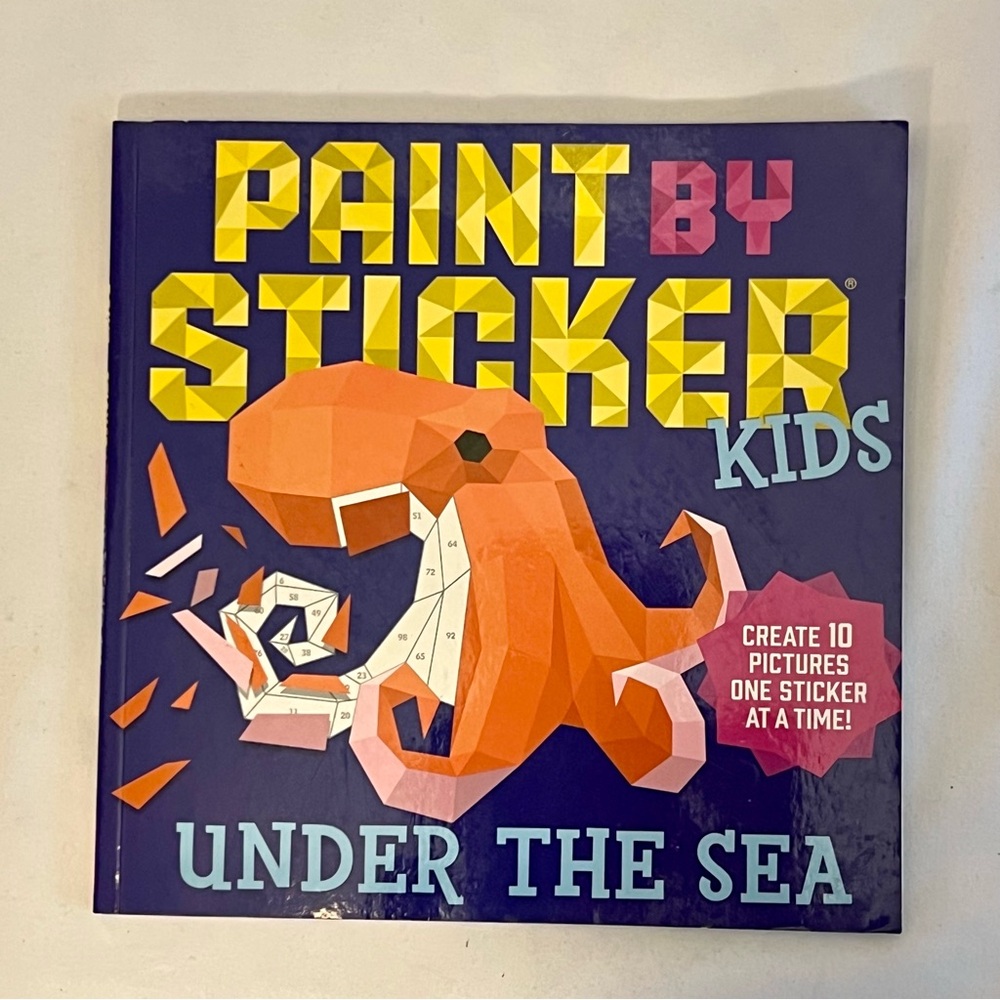 NEW Paint by Sticker Kids Book - Under the Sea